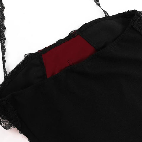Victorian Goth Crimson Requiem Corset Top