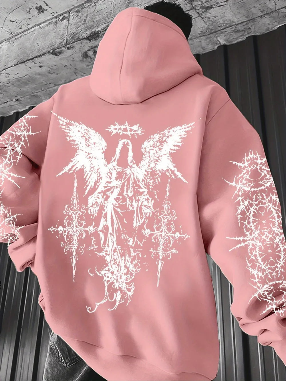 Gothic T-shirt with angel print