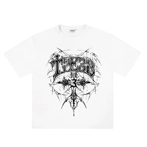 Goth Blackened Sigil Oversized T-Shirt