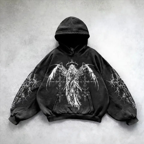 Goth Fallen Angel Prayer Tshirt