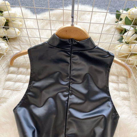 Goth Bound in Contrast Rope Bodysuit