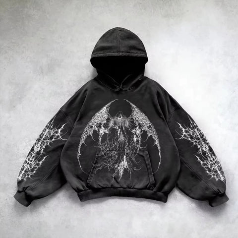 Goth Fallen Angel Oversized Tshirt
