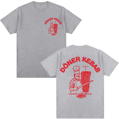 Gothic T-shirt with doner kebab graphic