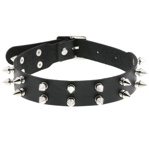 Goth Blackout Ritual Choker Necklace