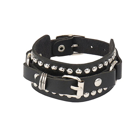 Mall Goth Armour Stack Bracelet — Spikes, Skulls & Chains