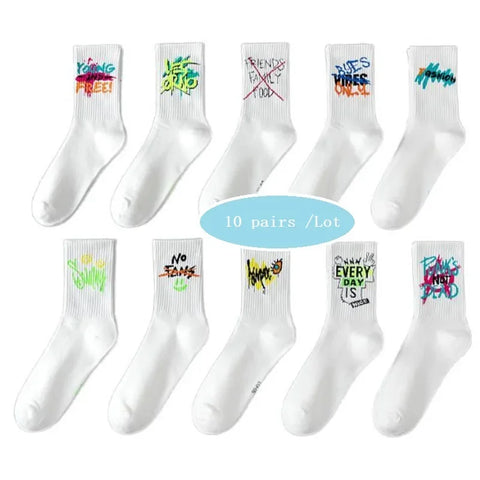 Goth Creep Show Crew Sock Set — 10 Pairs