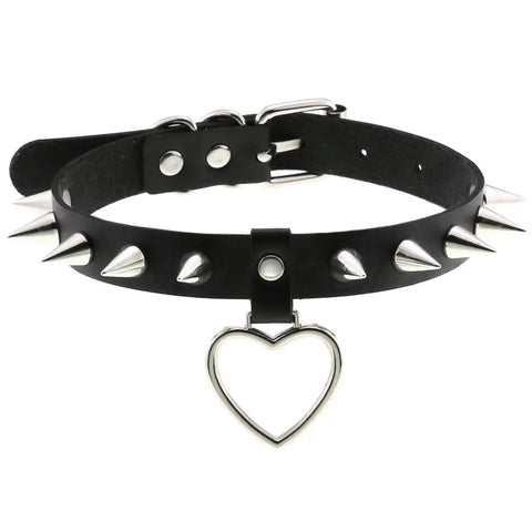 Goth Blackout Ritual Choker Necklace