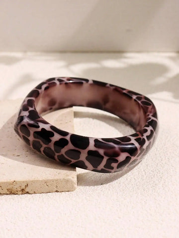 Goth Wild Print Resin Bangle