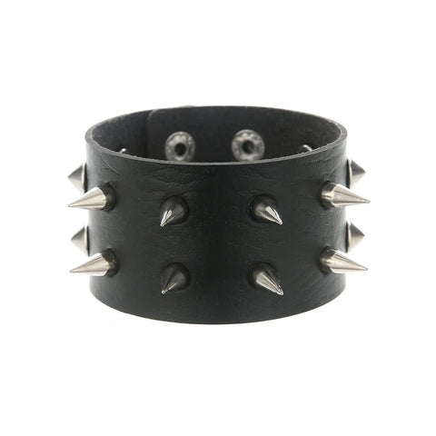 Mall Goth Armour Stack Bracelet — Spikes, Skulls & Chains