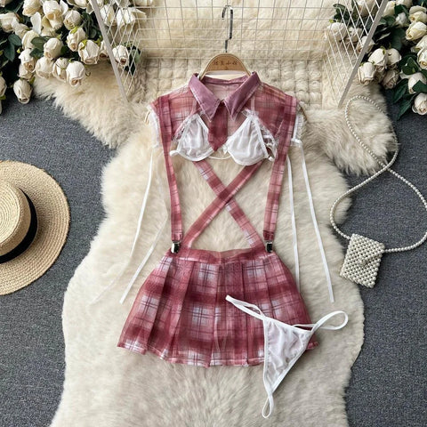 Goth Bound in Contrast Rope Bodysuit