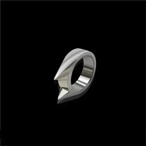 Goth Spiked Geometric Knuckle Ring