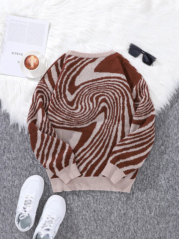 Nu Goth Vortex Hypnotic Knit Sweater