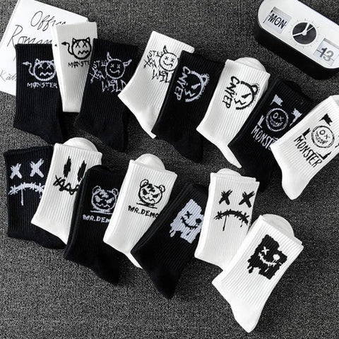 Goth Creep Show Crew Sock Set — 10 Pairs