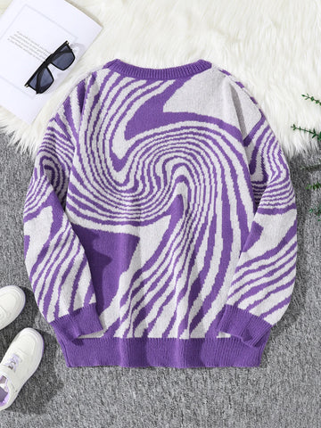 Nu Goth Vortex Hypnotic Knit Sweater