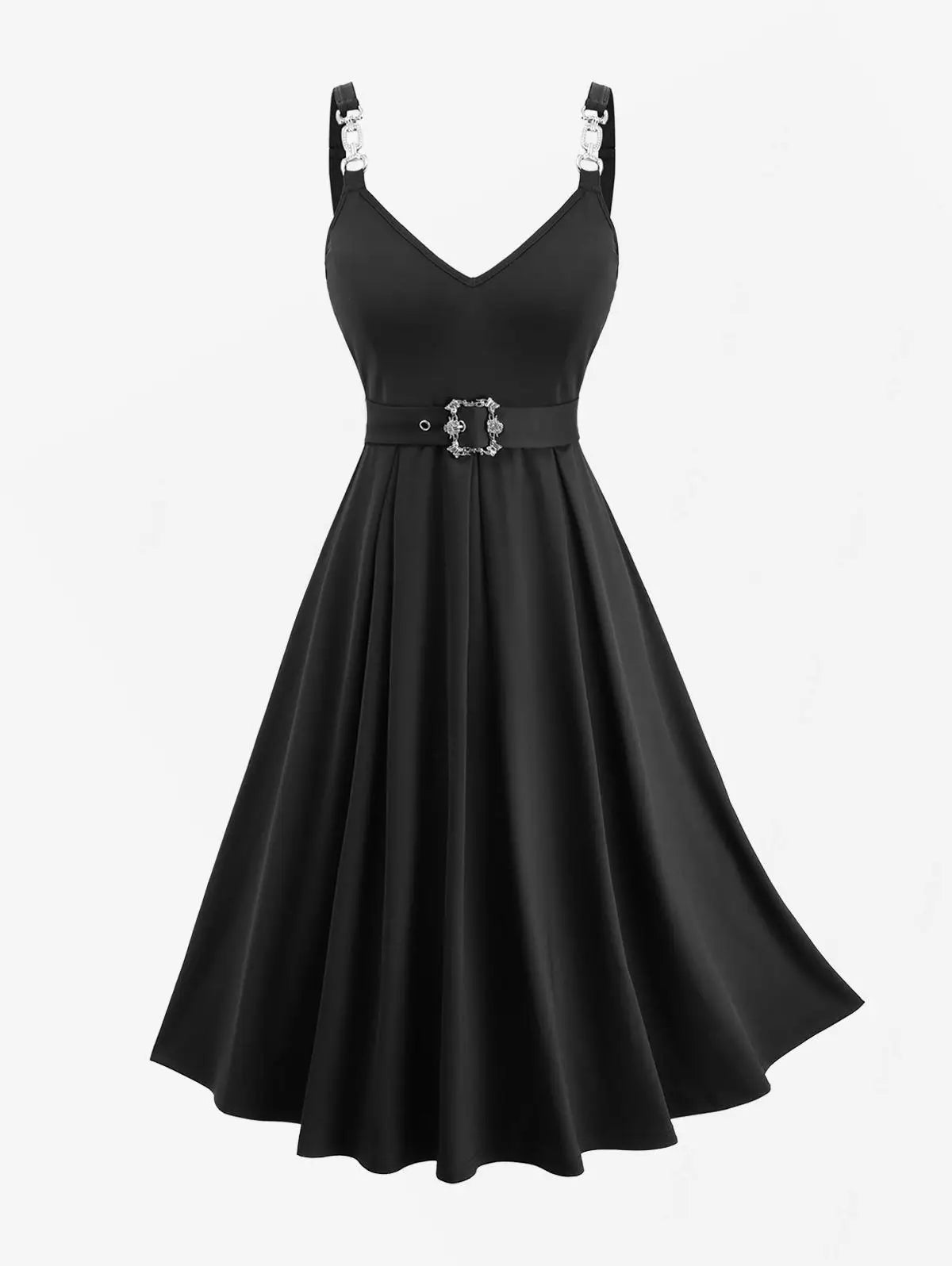 Goth Mourning Hour A-Line Midi Dress