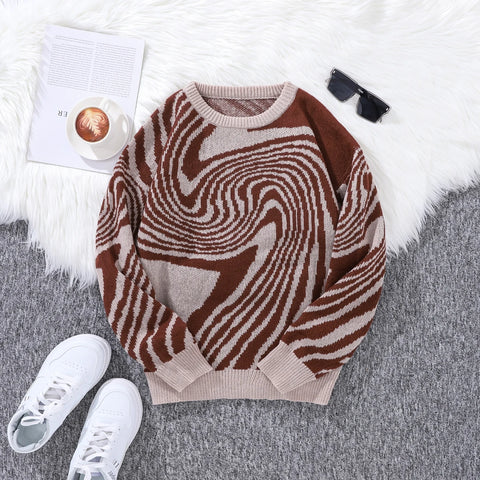 Nu Goth Vortex Hypnotic Knit Sweater