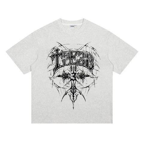 Goth Blackened Sigil Oversized T-Shirt