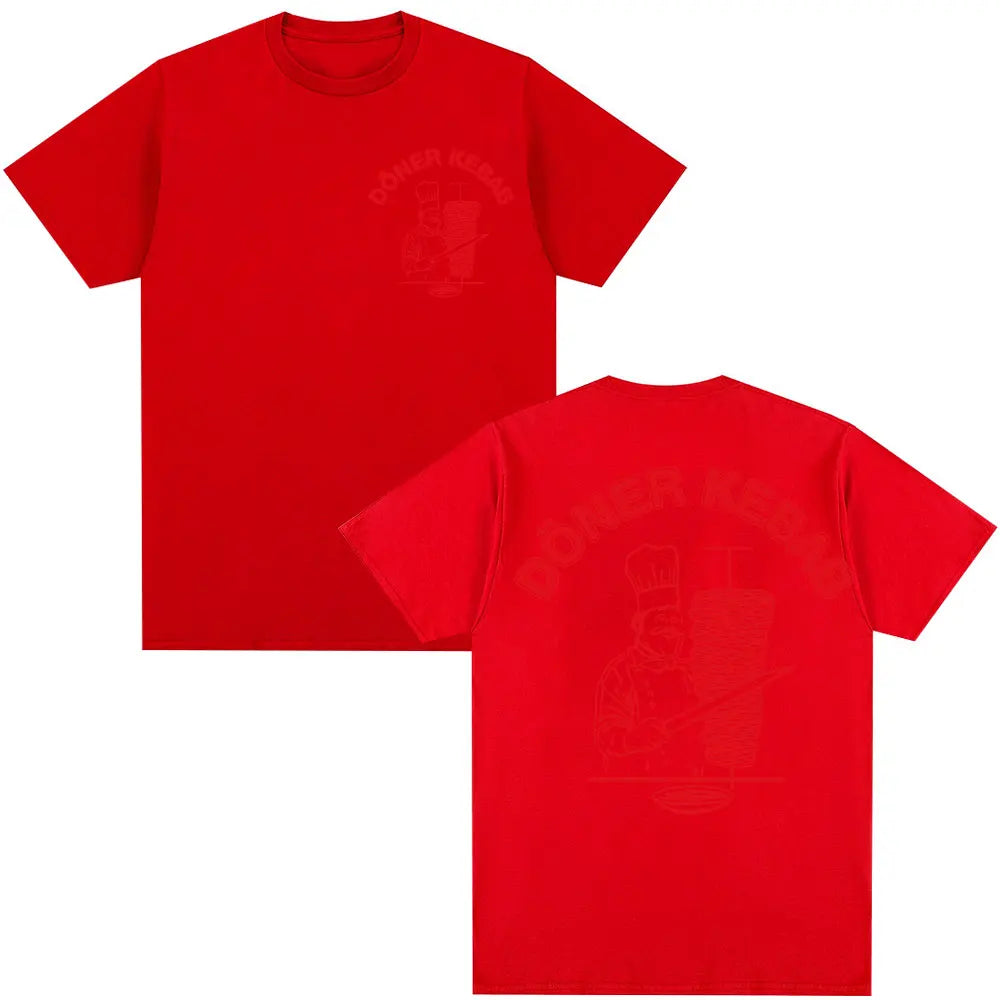 Gothic T-shirt with doner kebab graphic