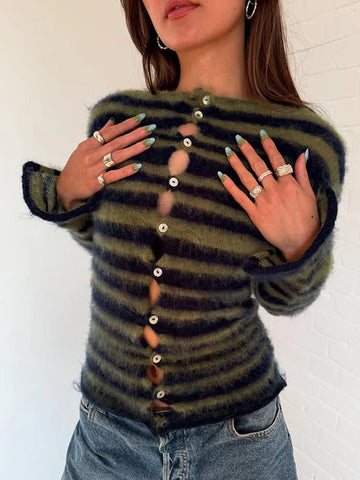 Nu Goth Midnight Blossom Turtleneck Sweater