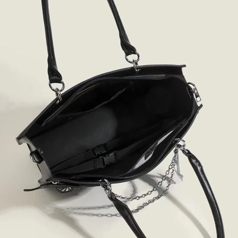 Goth Labyrinth Butterfly Ita Bag — Dark Collector's Tote