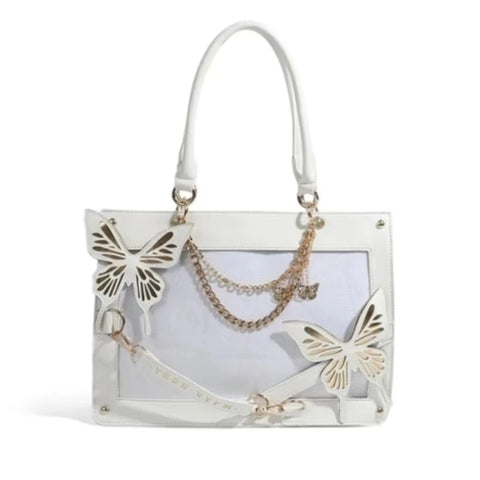 Goth Labyrinth Butterfly Ita Bag — Dark Collector's Tote