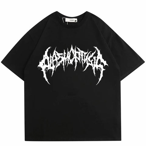 Goth T-Shirt — Death Script Oversized Tee