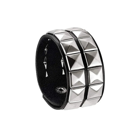 Mall Goth Armour Stack Bracelet — Spikes, Skulls & Chains