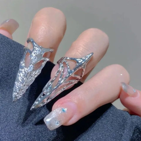 Goth Hollow Talon Claw Ring Set