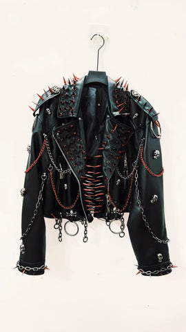 Goth Blood Spike Armor Jacket