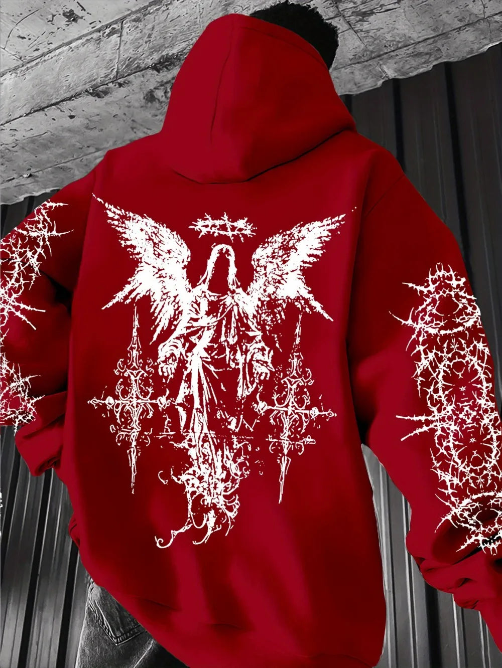 Gothic T-shirt with angel print