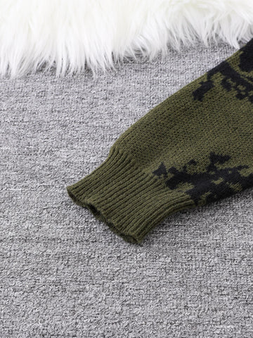 Nu Goth All-Seeing Eyes Jacquard Knit Sweater