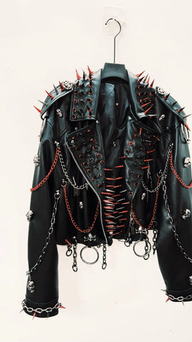 Goth Blood Spike Armor Jacket