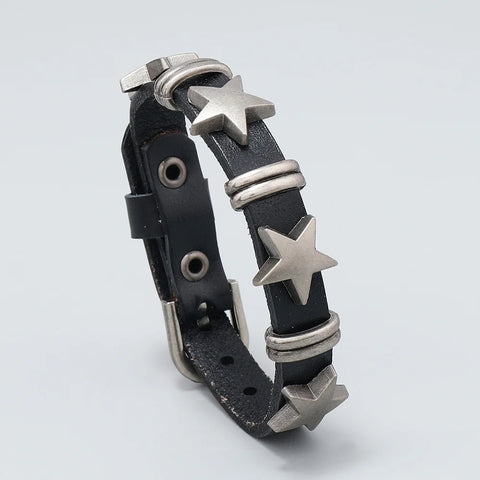 Mall Goth Armour Stack Bracelet — Spikes, Skulls & Chains