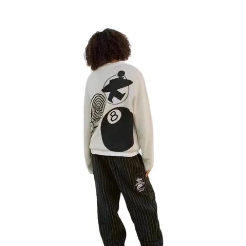 Goth Loaded Dice Chaos Knit Top