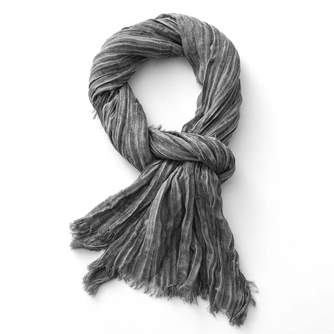 Goth Ashen Wraith Crinkle Scarf