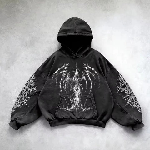 Goth Fallen Angel Oversized Tshirt