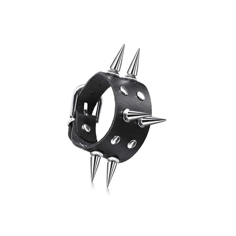 Mall Goth Armour Stack Bracelet — Spikes, Skulls & Chains