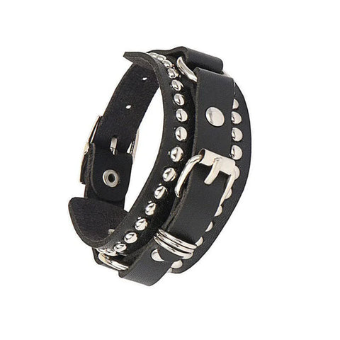 Mall Goth Armour Stack Bracelet — Spikes, Skulls & Chains