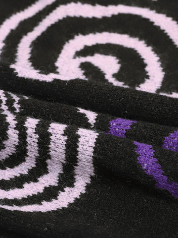 Goth Hypnotic Black Cat Knit Vest