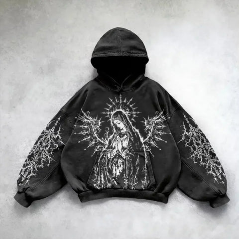 Goth Fallen Angel Prayer Tshirt