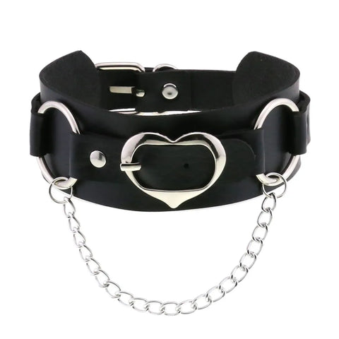 Goth Blackout Ritual Choker Necklace