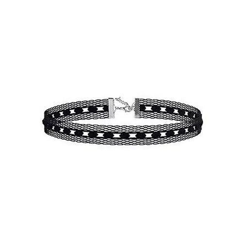 Victorian Goth Mourning Cascade Choker Necklace
