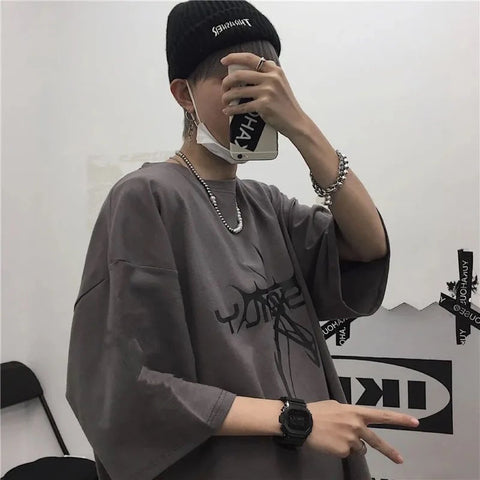 Goth Bone Garden Oversized T-Shirt