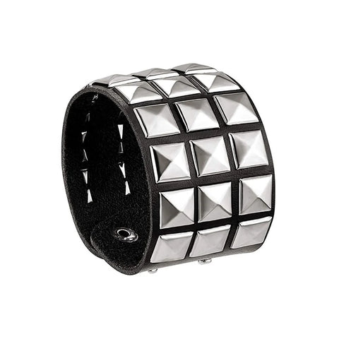 Mall Goth Armour Stack Bracelet — Spikes, Skulls & Chains