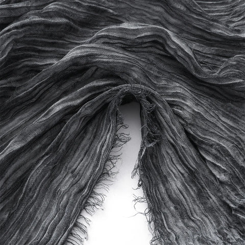 Goth Ashen Wraith Crinkle Scarf