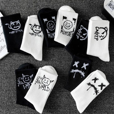 Goth Creep Show Crew Sock Set — 10 Pairs