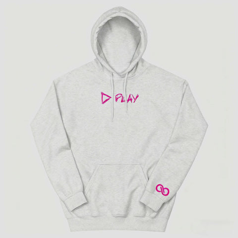 Nu Goth ▷ Play Graphic Hoodie in Black & Pink