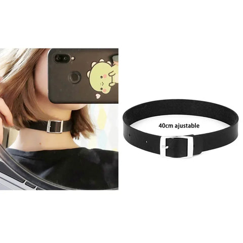 Goth Dark Heart Choker Necklace Set