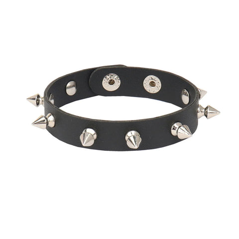 Mall Goth Armour Stack Bracelet — Spikes, Skulls & Chains