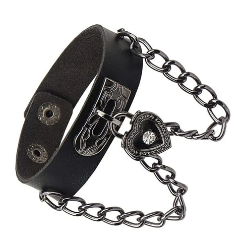 Mall Goth Armour Stack Bracelet — Spikes, Skulls & Chains